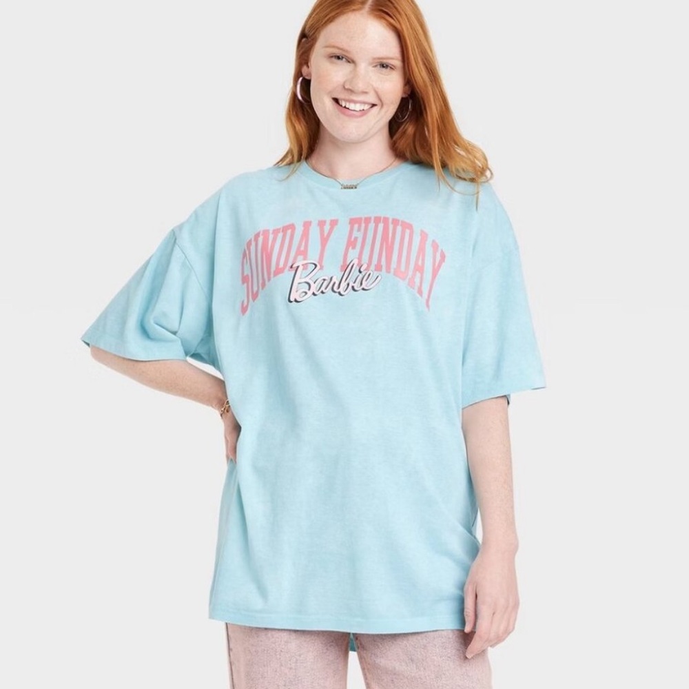 Barbie Sunday Funday Oversized Tee